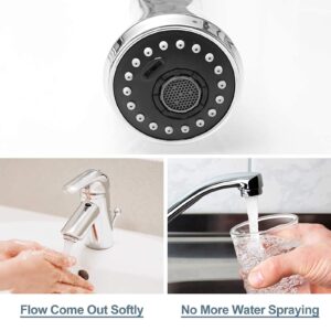 4PCS Sink Faucet Aerators, ABS Plastic Water Saving Tap Aerator with Wrench, Sink Spray Aerator, Bathroom Faucet Aerator, 1.2GPM Flow Restrictor Bubble Tap Water Nozzle for Kitchen Bathroom