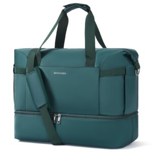 bostanten weekender bags for women travel under seat carry on bag duffle bag with shoe compartment overnight hospital bags