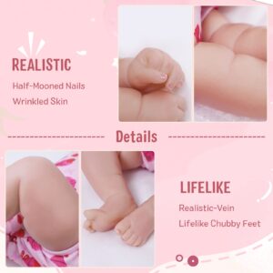 BABESIDE Lifelike Reborn Baby Dolls- 20-Inch Soft Body Realistic-Newborn Baby Dolls Girl Poseable Real Life Toddler Dolls with Toy Accessories Gift Set for Kids Ages 3 and Up