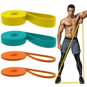 resistance bands, pull up bands - workout bands, eexercise bands, long resistance bands for working out, fitness, training, physical therapy for men women - multicolor