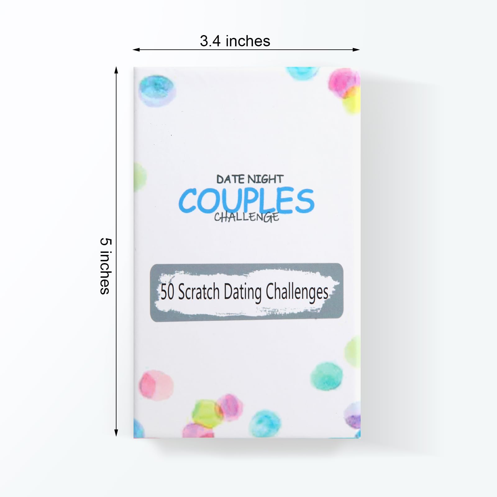 SHOUSIER 50 Date Ideas Couples Card Games for Date Night-Unique Adventure Challenge Scratch Off Date Night Ideas,Engagement Gifts for Couples