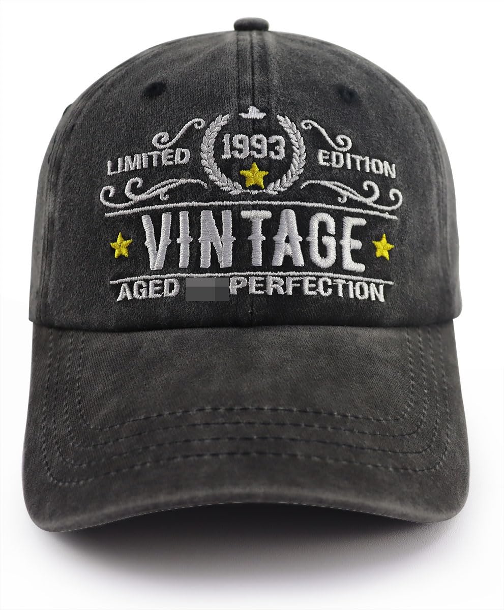 31th Birthday Gifts for Her Him, Vintage 1993 Aged Perfection Birthday Decorations Hat, Turning 31 Years Old Party Supplies Baseball Cap, Christmas Birthday Gift for Women Men Wife Husband Friends