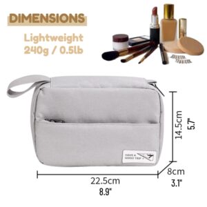 Hanging Toiletry Bag Cosmetic Case Lightweight Large Capacity Multifunctional Travel Toiletry Kit Shaving Bag Portable Bathroom Wash Bag for Makeup (Navy)