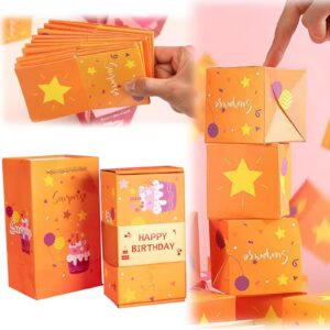 neioaas surprise gift boxes -surprise pop up gift box for money and birthday,unique christmas folding bouncing red envelope gift box,surprise jumping boxes for gifts (12 bouncing boxes yellow)