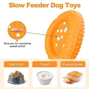 PcEoTllar Dog Toys for Aggressive Chewers, Interactive dog toys, Tough Dog Toys for Large Dogs, Dog Chew Toys with Safe Rubber, for Medium/Large Dogs Breed - Yellow