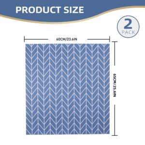 2PCS 25.6'' x 23.6'' Washer and Dryer Covers for the Top,Non-Slip Dryer Top Protector Mat,Dust-Proof Rubber Washing Machine Mat Cover for Top Protection