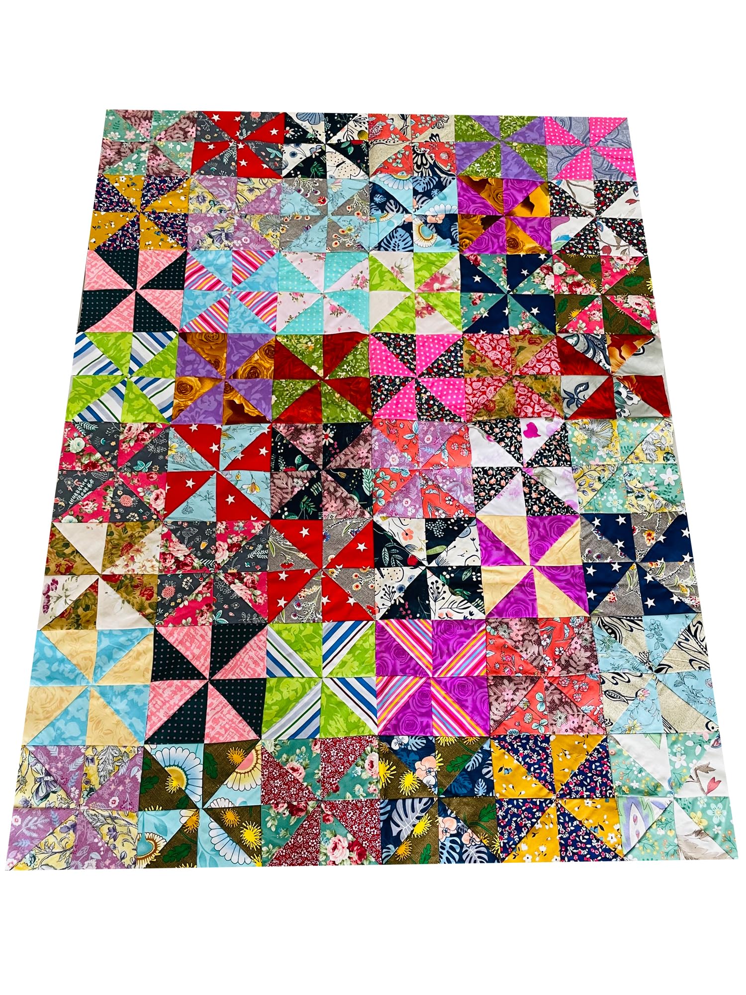 LUMANSUO 50pcs 8" x 8" Cotton Quilting Fabric Squares Fat Quarter Bundles Fabric for DIY Craft Patchwork,Floral