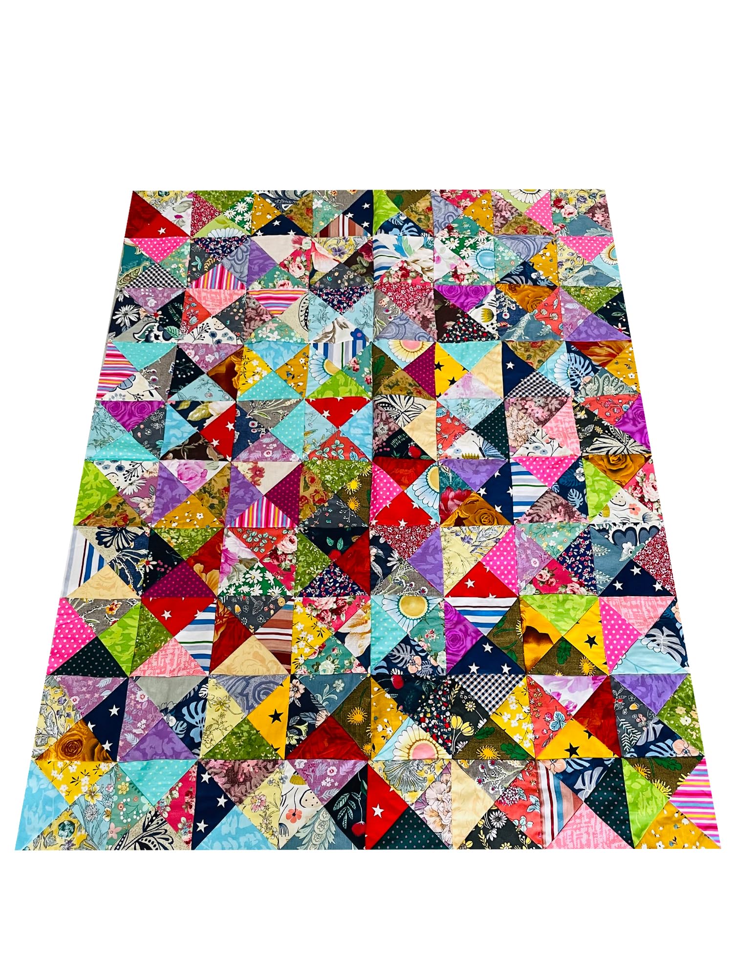 LUMANSUO 50pcs 8" x 8" Cotton Quilting Fabric Squares Fat Quarter Bundles Fabric for DIY Craft Patchwork,Floral