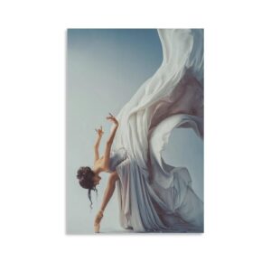 ballet dancer art oil painting elegant dance aesthetics wall art paintings canvas wall decor home decor living room decor aesthetic 16x24inch(40x60cm) unframe-style