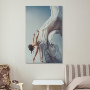 Ballet Dancer Art Oil Painting Elegant Dance Aesthetics Wall Art Paintings Canvas Wall Decor Home Decor Living Room Decor Aesthetic 16x24inch(40x60cm) Unframe-style