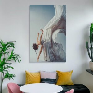 Ballet Dancer Art Oil Painting Elegant Dance Aesthetics Wall Art Paintings Canvas Wall Decor Home Decor Living Room Decor Aesthetic 16x24inch(40x60cm) Unframe-style