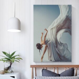 Ballet Dancer Art Oil Painting Elegant Dance Aesthetics Wall Art Paintings Canvas Wall Decor Home Decor Living Room Decor Aesthetic 16x24inch(40x60cm) Unframe-style