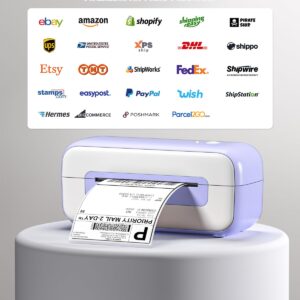 LabelCreate Thermal Shipping Label Printer, 4x6 Thermal Label Printer, Label Printer for Small Business, Direct Thermal Printer Compatible with Amazon Shopify Etsy Ebay FedEx USPS（Only USB）