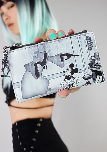 Loungefly X LASR Exclusive Disney The Haunted House Mickey Flap Wallet - Cute Wallets Fashion Cosplay Disneybound