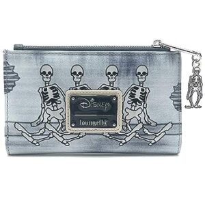 Loungefly X LASR Exclusive Disney The Haunted House Mickey Flap Wallet - Cute Wallets Fashion Cosplay Disneybound