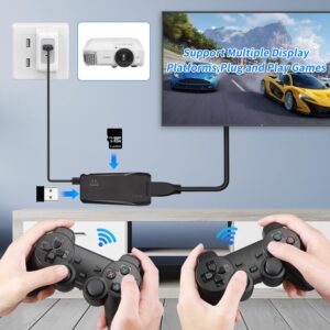 Retro Game Console, TECTINTER Retro Gaming Console,Nostalgia Stick Built in 20400+ Games,Plug and Play Video Game 4K HDMI Output,15 Classic Emulators, Dual 2.4G Wireless Controllers-64G