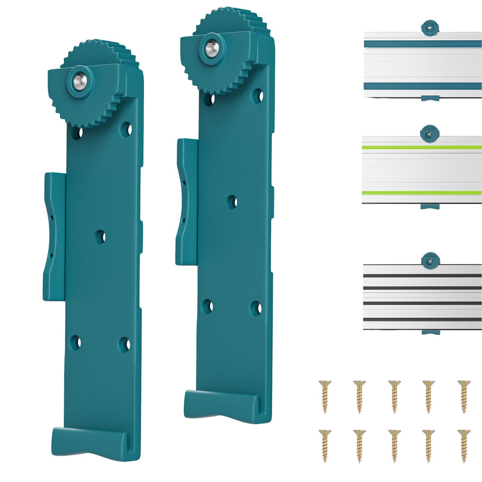 Track Rack For Makita/Festool,Track Saw Guide Rail Holder For DeWalt Guide Rail-2 Pack Set