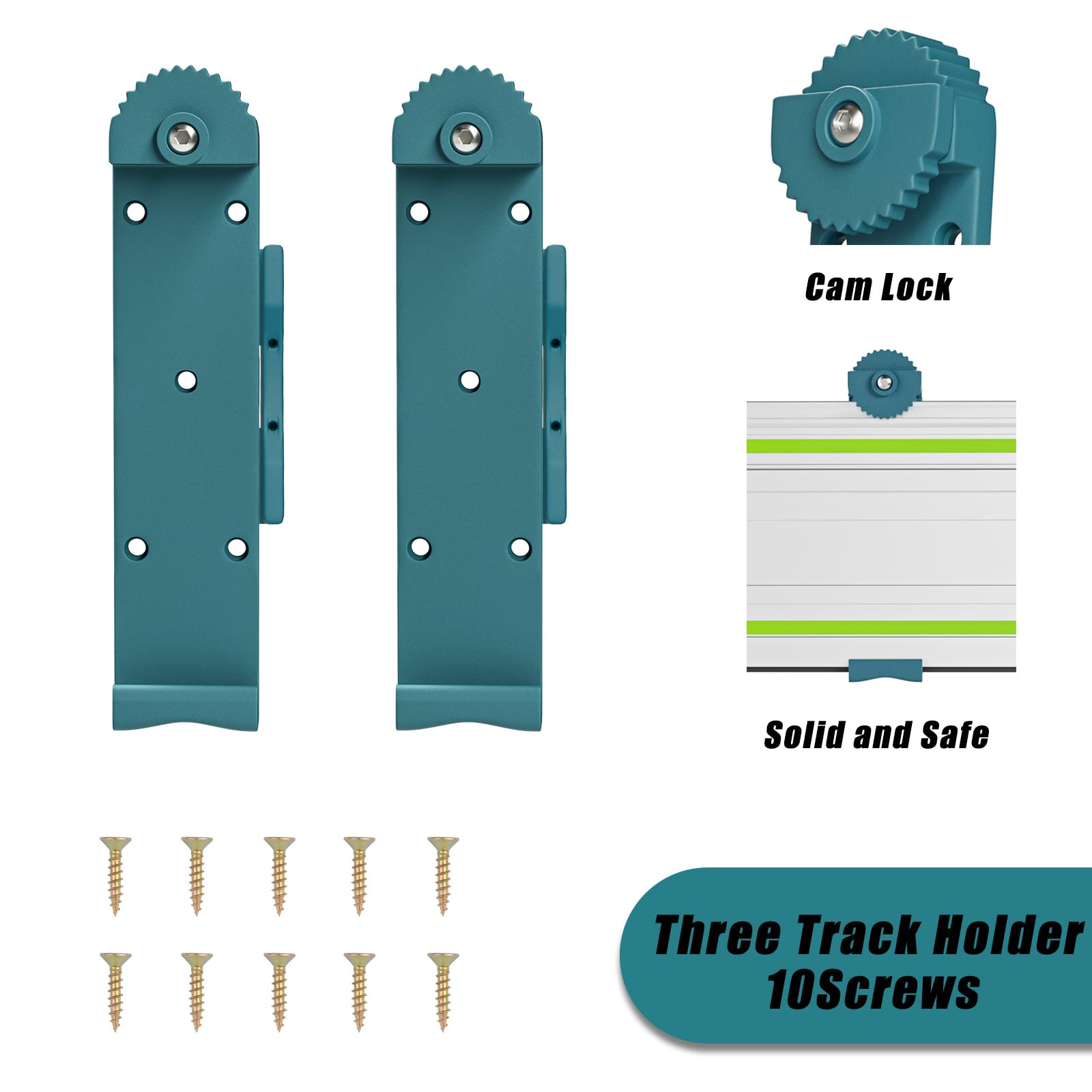 Track Rack For Makita/Festool,Track Saw Guide Rail Holder For DeWalt Guide Rail-2 Pack Set