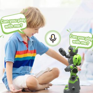 YUANJIROT Robot Toys for Kids, Boy RC Gesture Sensing Toy, Interactive Recordable Programmable Robot Gift for Boys Girls Aged 5-7