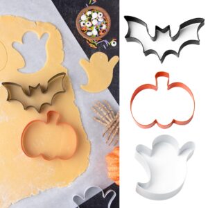 cookie cutter kingdom, easter cookie cutters, spring cookie cutters shape, mold for cakes biscuits and sandwiches (easter) (halloween 3 pack)