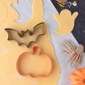 Cookie Cutter Kingdom, Easter Cookie Cutters, Spring Cookie Cutters Shape, Mold for Cakes Biscuits and Sandwiches (Easter) (Halloween 3 Pack)