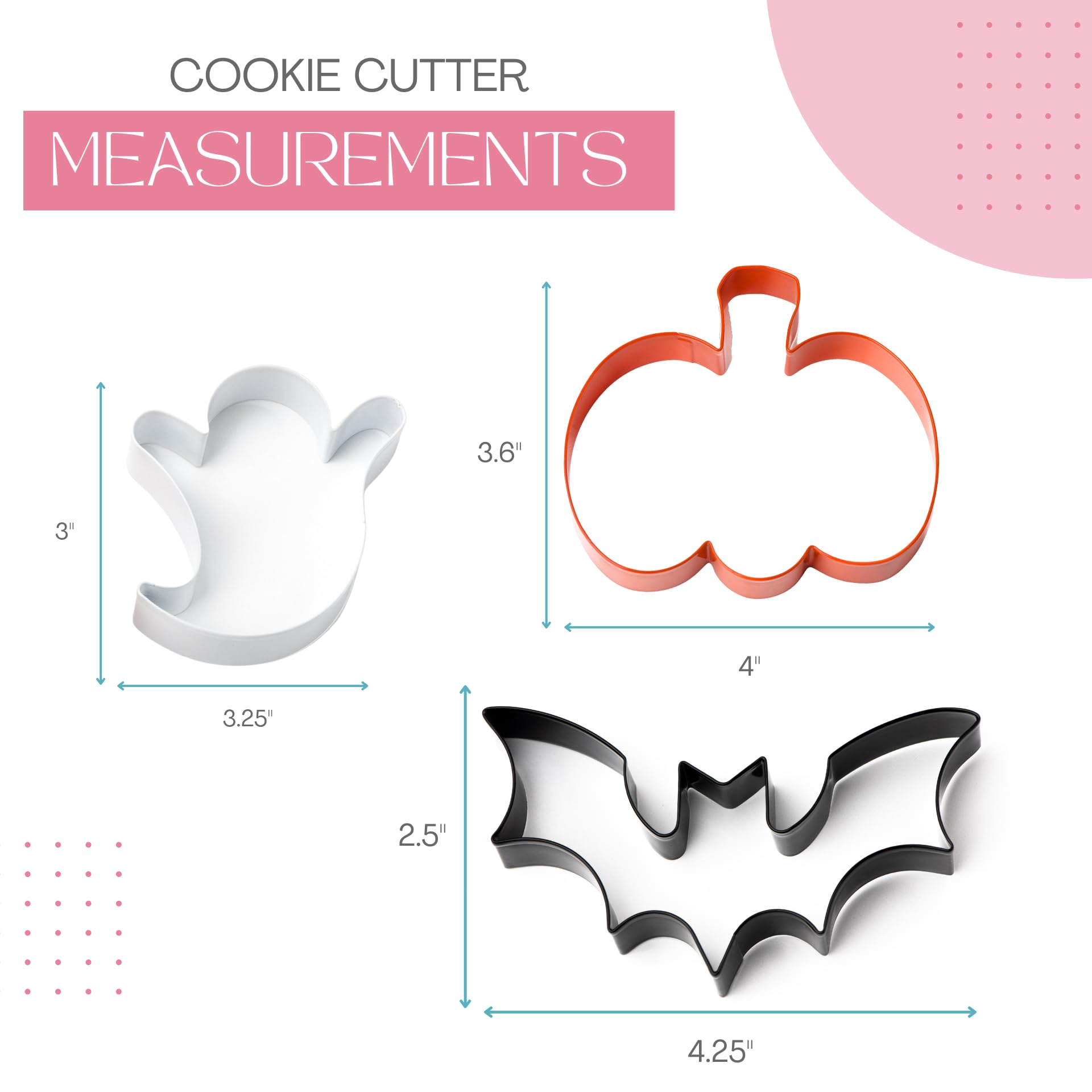 Cookie Cutter Kingdom, Easter Cookie Cutters, Spring Cookie Cutters Shape, Mold for Cakes Biscuits and Sandwiches (Easter) (Halloween 3 Pack)