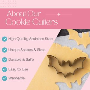 Cookie Cutter Kingdom, Easter Cookie Cutters, Spring Cookie Cutters Shape, Mold for Cakes Biscuits and Sandwiches (Easter) (Halloween 3 Pack)