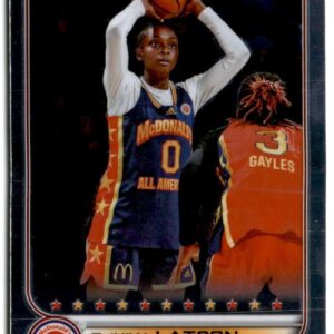 2022 Topps Chrome McDonald's All-American #29 Ta'Niya Latson East Officially Licensed Basketball Trading Card (Stock Photo shown, Near Mint to Mint Condition)