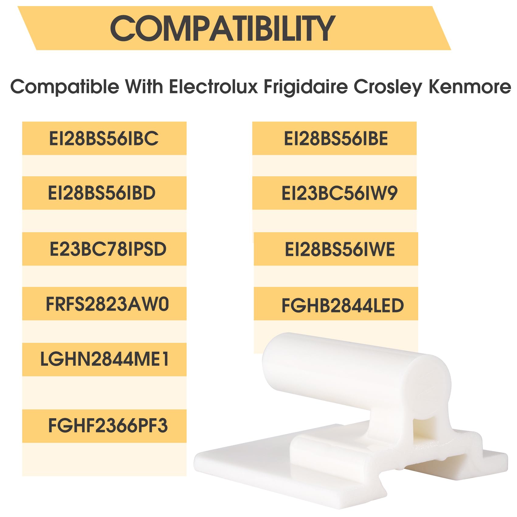 241779401 Refrigerator Door Hinge Pin Compatible with Frigidaire Electrolux Kenmore Refrigerator Door 1512662 AP4393564 AH2358752 EA2358752 PS2358752, Mullion, Upper or Lower Hinge Pin 1 Pack