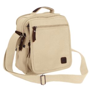 rothco every day work shoulder bag – great for work, travel, commuting, and more - khaki