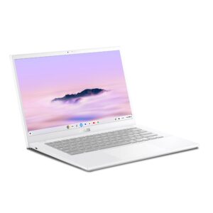 ASUS Chromebook Plus CX34 Laptop with Google AI, 14" Display (1920x1080), Intel® Core™ i3-1215U Processor, 8GB RAM, 256GB UFS Storage, ChromeOS, White, CX3402CBA-DH386-WH