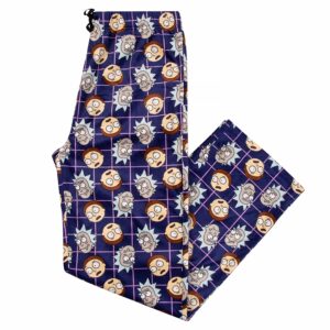 handcraft mens pajama pants for men, mens lounge pants, gifts for men, rick and morty men's pajama bottoms