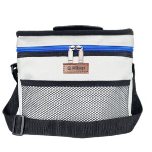 MikeyZ Lunch Bag, White & Blue, Unisex, Meal Holder, 24x14.5x19cm