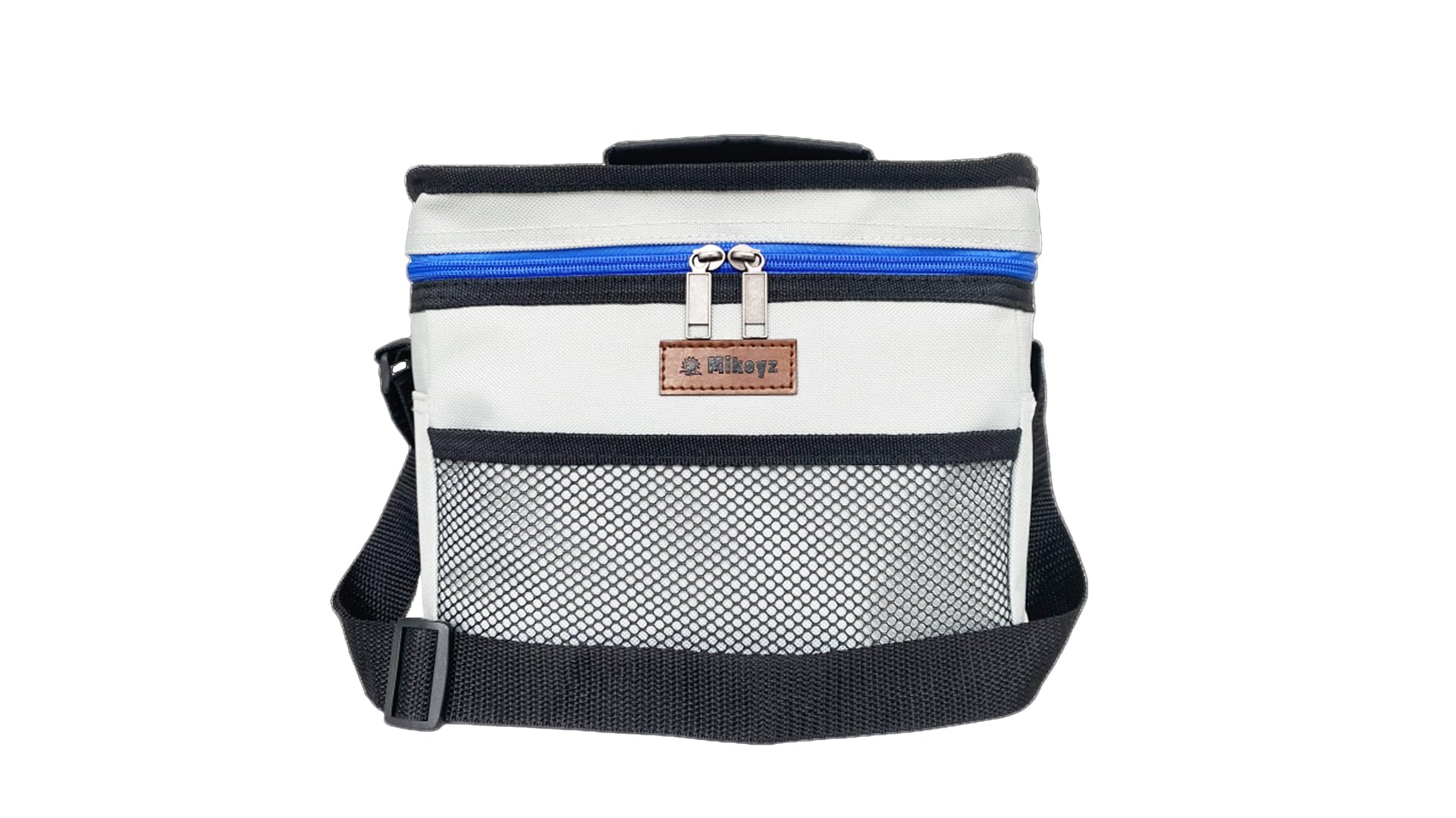 MikeyZ Lunch Bag, White & Blue, Unisex, Meal Holder, 24x14.5x19cm