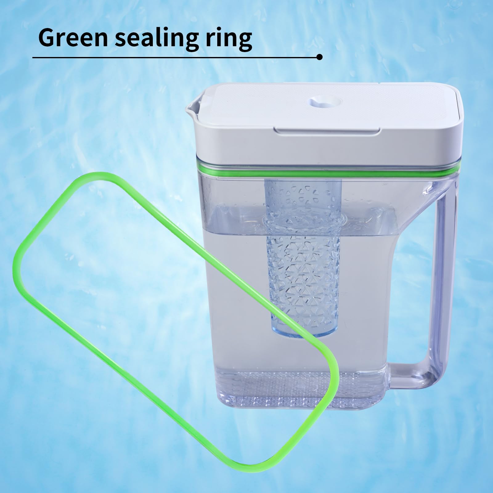 Sealing Ring Compatible with Samsung DA97-17395A Refrigerator Water Reservoir (Green)