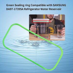 Sealing Ring Compatible with Samsung DA97-17395A Refrigerator Water Reservoir (Green)