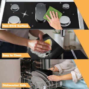 Stove Cover Gas Stove Top Protectors for Samsung Gas Range With 2 Pcs Gap Covers - Reusable Oven Stove Liners Mat Stove Non-Stick Washable Gas Stove Liners to Keep Stove Clean