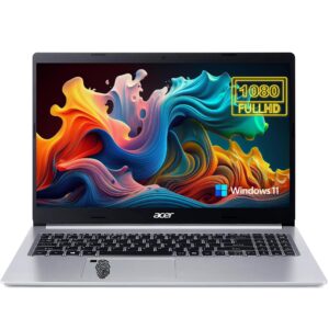 acer Aspire 5 Laptop, AMD Ryzen 3 5300U Quad-Core Processor, 15.6" FHD IPS Display, 20 GB DDR4 RAM, 1 TB PCIe SSD, HDMI, Fingerprint, Wi-Fi 6, Backlit Keyboard, Windows 11 Home S Mode