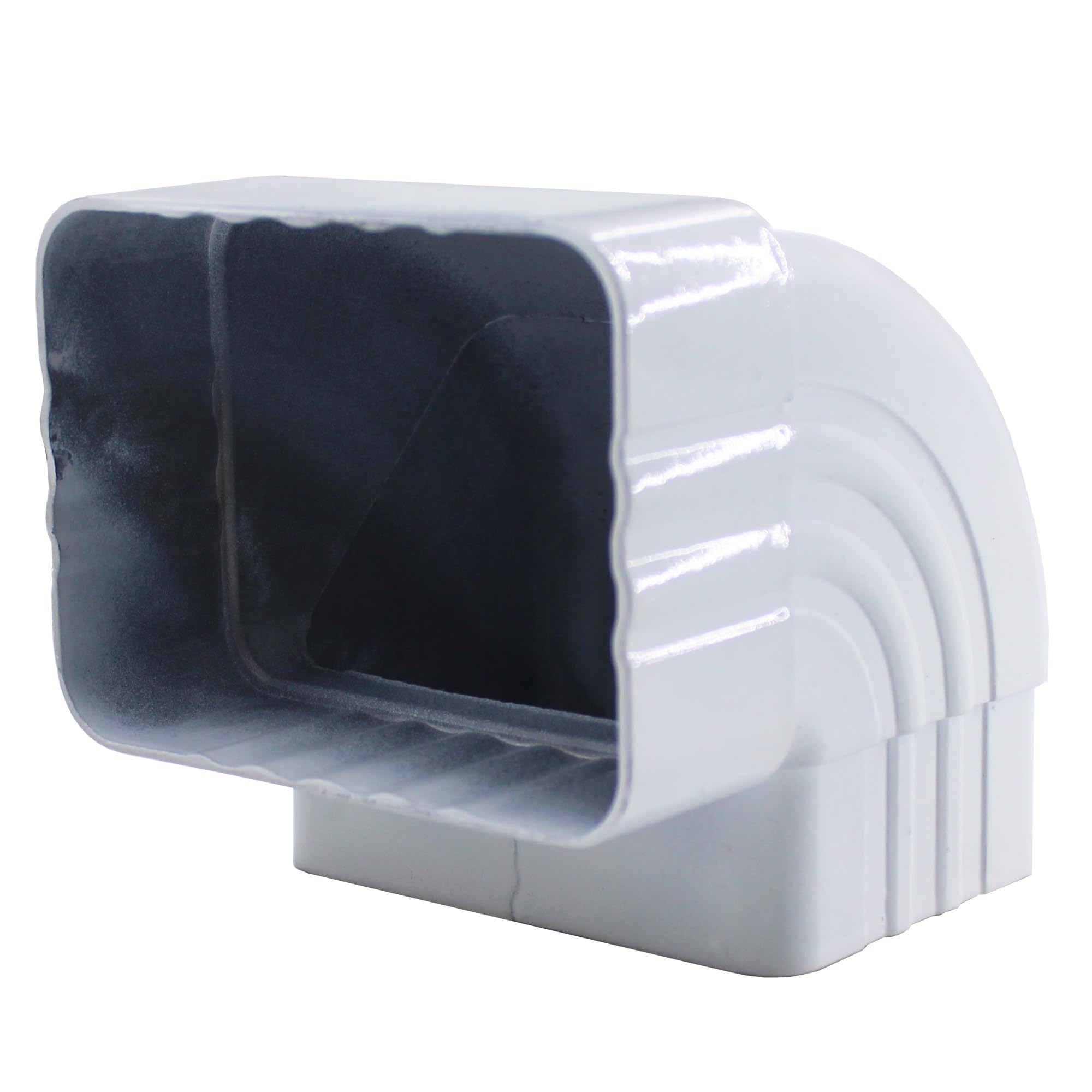 90° Gutter Elbow Roofing Gutter downspout Extension Aluminum Downspout Elbow 3x4 White (90° Gutter Elbow 3x4)