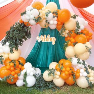 Bezente Orange Balloons Latex Party Balloons - 150 Pack 5 inch Matte Small Orange Helium Balloons for Birthday Wedding Baby Shower Halloween Party Decorations