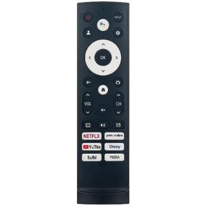 erf3w90h voice command remote control replacement compatible with hisense 43 inch class a6 series led 4k uhd smart google tv 43a65h 43a68h 43a6h 50a65h 50a68h 50a6h 50u6h 55a65h 55a68h 55a6h 55u65h