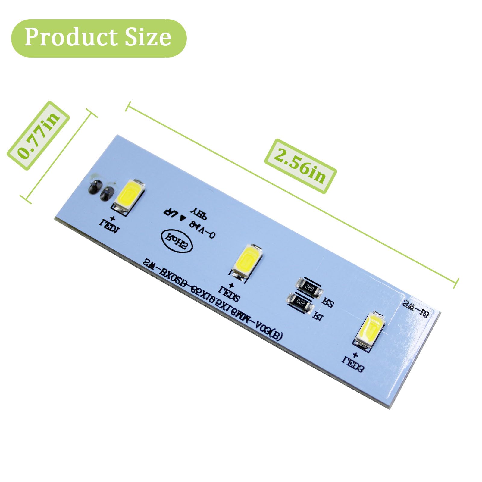 SW-BX02B Refrigerator LED Light Board Replacement for Frigidaire Refrigerator LED Light,Refrigerator LED Light Module Replacement ZBE2350HCA sw-bx02b(8PC)