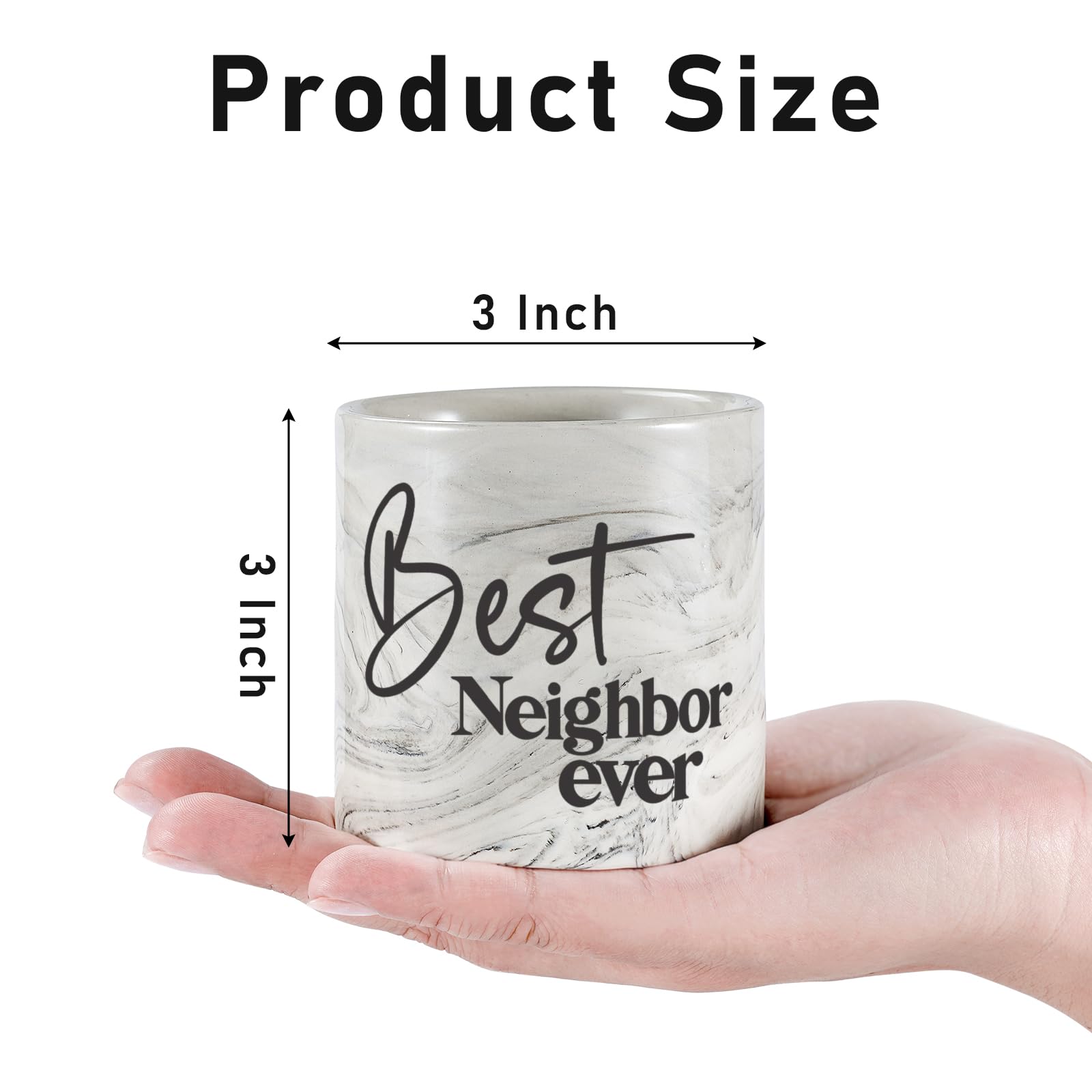 Best Neighbor Ever Gifts-6 oz Scented Candle Lavender Hello Neighbor Gifts for Neighbors New Neighbor Welcome Gift Funny Candles Goodbye Moving Housewarming Presents for New House for Neighbor