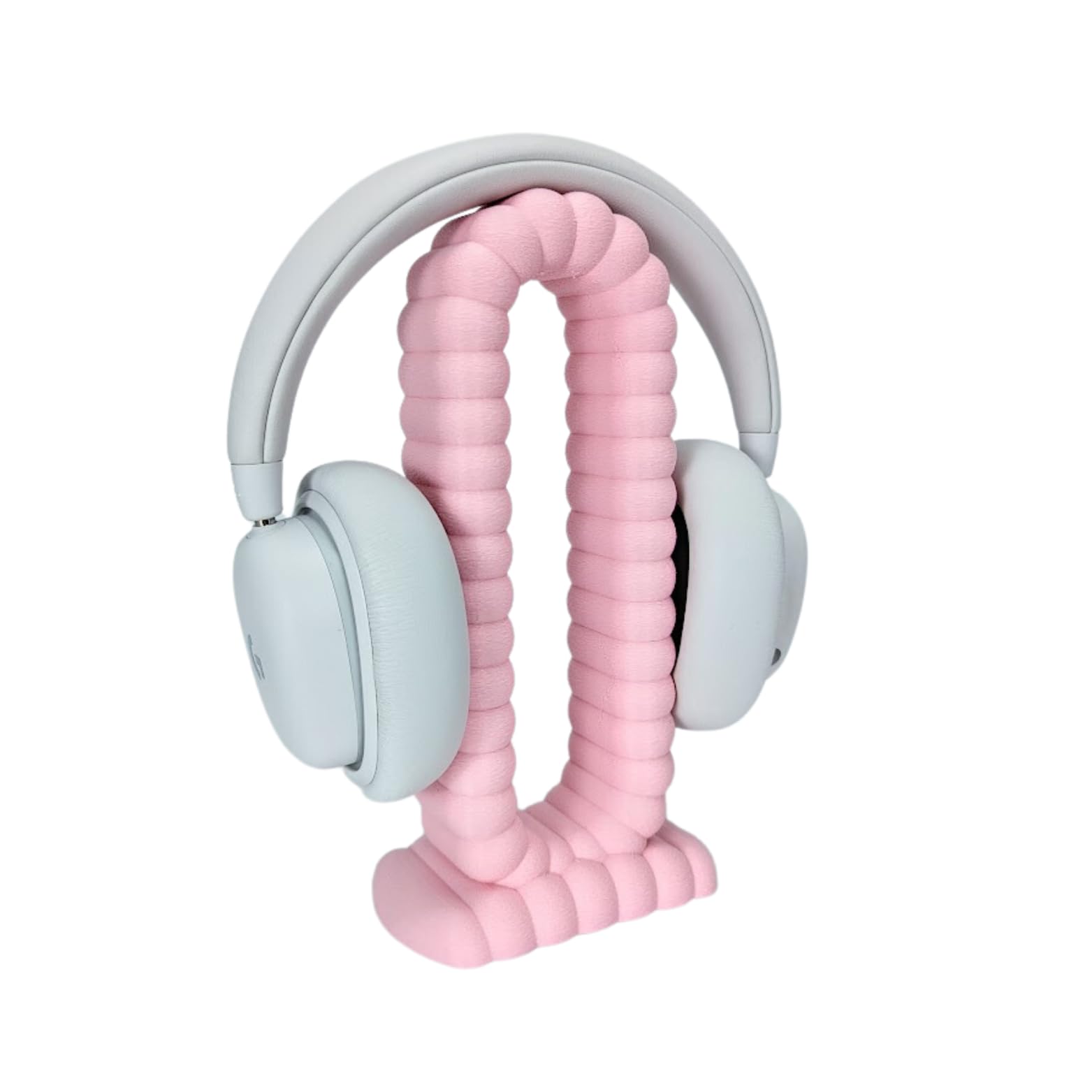 Cloud Headphone Stand - Gaming Headset Holder - Desktop Earphone Hanger, Cute Kawaii Headphone Hanger for Sony, Bose, Apple, Gaming Headphones Display (Pastel Pink)