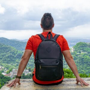 olpr. Leather Backpack (Black)