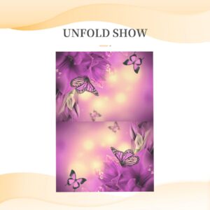 Beautiful Spring Primula Flowers Purple Butterfly Thank You Cards With Envelopes, Blank Greeting Note Cards With Envelopes Blank Inside, Funny Birthday Cards For Women Men, Thank You Card For Wedding Business,Graduation