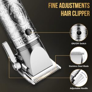 Beard Trimmer for Men, Cordless Electric Hair Clippers Professional, Barber Clippers Rechargeable Sets, Electric Razor Foil Shavers Haircut Kit for Ear, Face, Nose, Hair, Beard,Whole Body Available