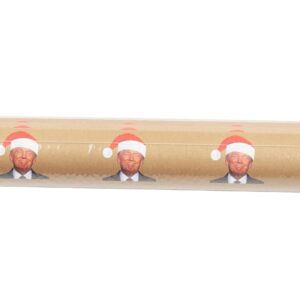 ZIGFRUIT 10 Sheets Funny Trump Christmas Holidays Wrapping Paper Roll for Gifts 17”x27.5” Per Sheet（10 Sheets in A Roll Not Folded Sheets）