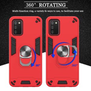 Compatible with Samsung Galaxy A40 Case Cover,Built-in Ring Magnetic Kickstand Compatible with Samsung Galaxy A40 SM-A405 Case 2 in 1 Shockproof Phone Case Cover Black