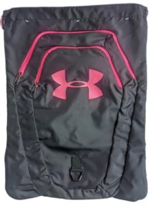 under armour adult undeniable 2.0 sackpack, pink (014)/black, one size fits all